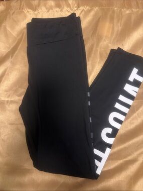 Women Black Active Leggings XL